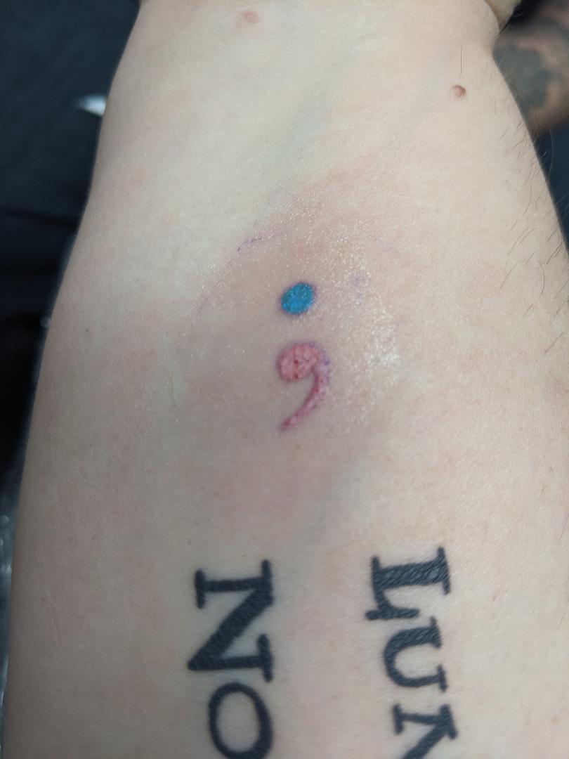 semicolon tattoo meaning what dose it mean｜TikTok Search